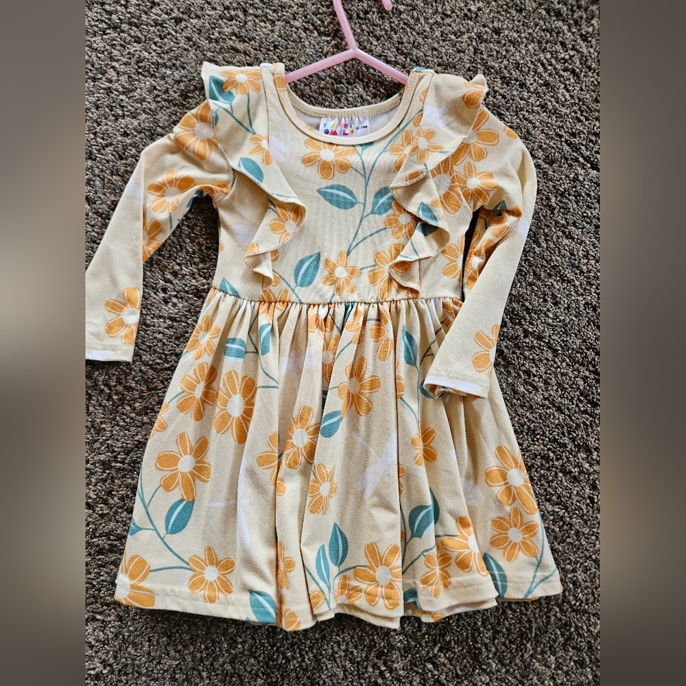 Dot Dot Smile Ruffle Dress Dragonfly 12-24